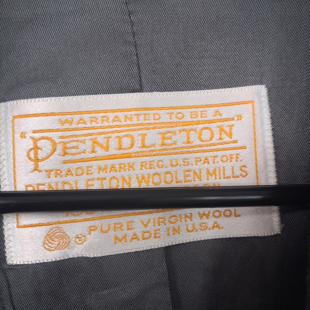 Pendleton Wool Gray Double-Breasted Coat Women's … - image 8